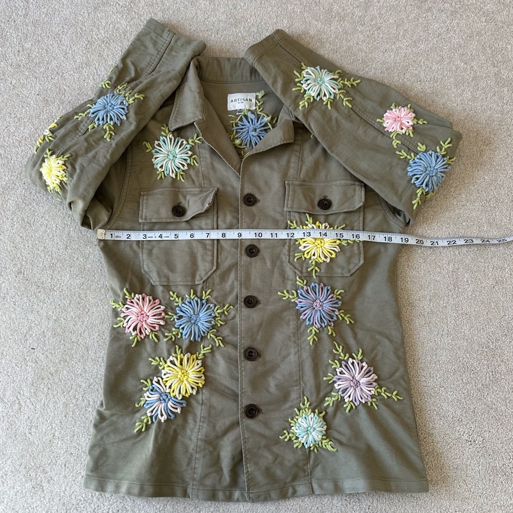 Artisan De Luxe Embroidered Button Up Jacket - Picture 7 of 10
